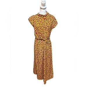 Saloni Silk Demi twist midi Dress Floral‎ Party Going Out Sz 6